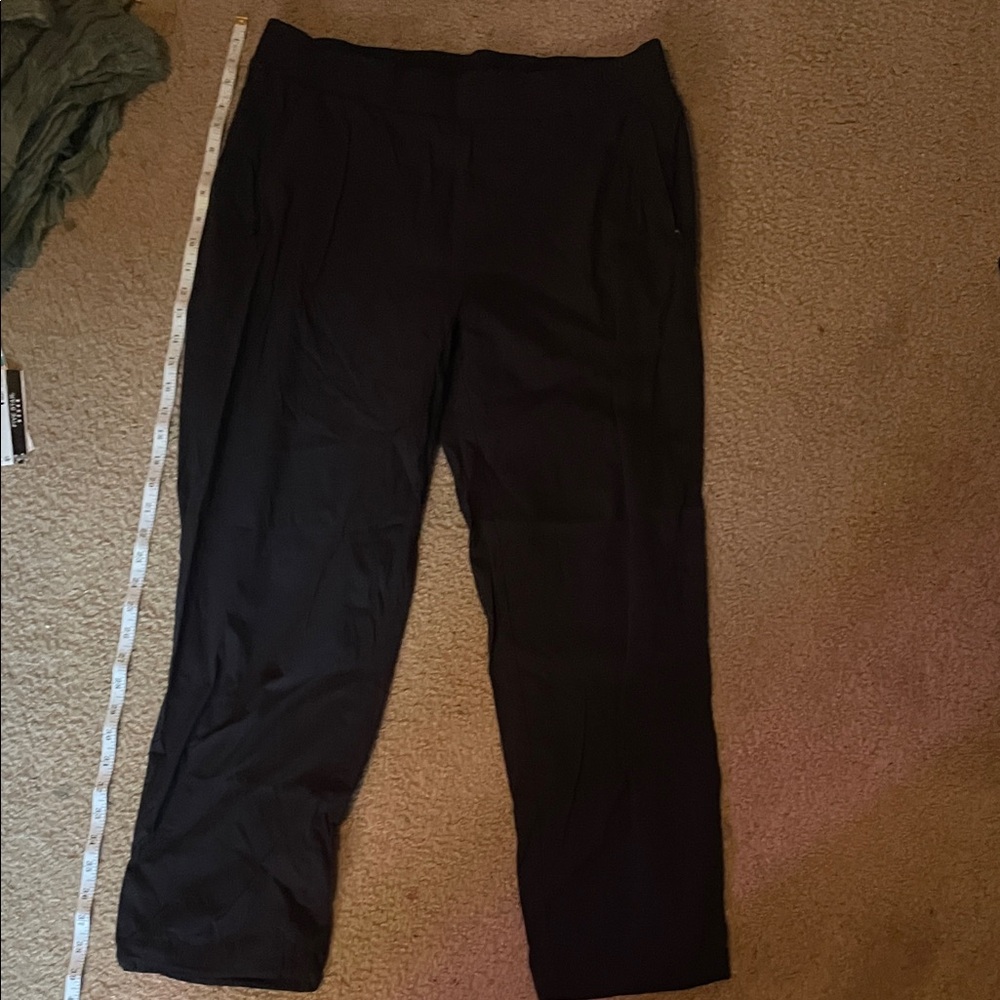 Men's Black Pants, Elastic Waistband